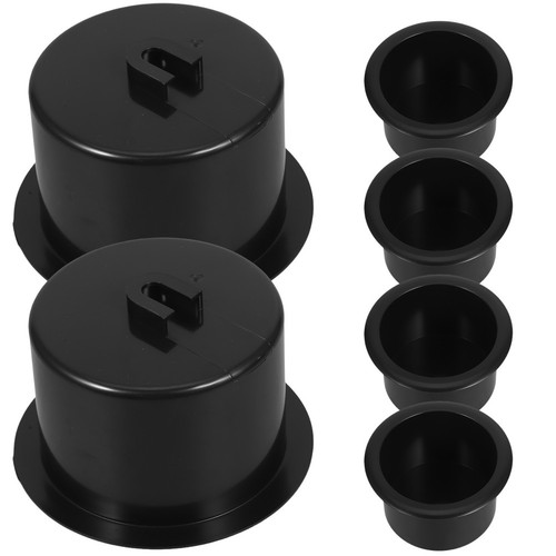 6pcs reusable black abs - 6pcs,
